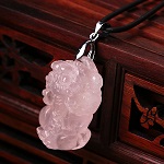 Rose Quartz Pixiu Pendant