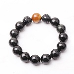 Diameter-14mm Obsidian Double-Pixiu Bracelet